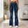 Navy Ivory Linear Accents for Cozy Winter Lounging and Everyday Layering Leggings - 11