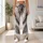 Gray Gold Agate Veining for Cozy Winter Layering and Cold Weather Style Leggings - 10