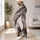 Gray Gold Agate Veining for Cozy Winter Layering and Cold Weather Style Leggings - 11