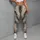 Gray Gold Agate Veining for Cozy Winter Layering and Cold Weather Style Leggings - 6