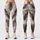 Gray Gold Agate Veining for Cozy Winter Layering and Cold Weather Style Leggings - 3