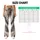 Gray Gold Agate Veining for Cozy Winter Layering and Cold Weather Style Leggings - 7