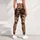 Burgundy Botanical Vines on Aged Parchment for Romantic Autumn Wardrobe Styling Leggings - 5