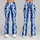 Indigo And White Shibori Waves For Yoga, Gym Training And Everyday Activewear Style Leggings - 9