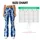 Indigo And White Shibori Waves For Yoga, Gym Training And Everyday Activewear Style Leggings - 7
