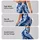 Indigo And White Shibori Waves For Yoga, Gym Training And Everyday Activewear Style Leggings - 8