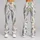 Sage Blue Watercolor Brushstrokes for Calm Studio Sessions and Outdoor Runs Leggings - 9