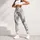 Sage Blue Watercolor Brushstrokes for Calm Studio Sessions and Outdoor Runs Leggings - 5