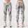 Sage Blue Watercolor Brushstrokes for Calm Studio Sessions and Outdoor Runs Leggings - 1