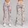 Blush Pink Rose Botanicals for Yoga, Running and Outdoor Wellness Leggings - 9
