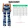 Navy Brushstroke Stripes for Coastal Runs and Studio Sessions for Active Women Leggings - 7