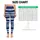 Navy Brushstroke Stripes for Coastal Runs and Studio Sessions for Active Women Leggings - 3