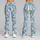 White Geese And Daisies For Cheerful Springtime Everyday Wear For Nature Loving Women Leggings - 9