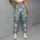 White Geese And Daisies For Cheerful Springtime Everyday Wear For Nature Loving Women Leggings - 4