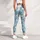 White Geese And Daisies For Cheerful Springtime Everyday Wear For Nature Loving Women Leggings - 5