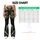 Olive Woodland Camo And Charcoal Colorblock For Yoga And Trail Training Leggings - 7