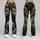 Olive Woodland Camo And Charcoal Colorblock For Yoga And Trail Training Leggings - 9
