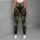 Olive Woodland Camo And Charcoal Colorblock For Yoga And Trail Training Leggings - 6