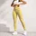 Sunny Yellow and Ivory Horizontal Stripes for Yoga, Pilates and Everyday City Style Leggings - 4