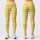 Sunny Yellow and Ivory Horizontal Stripes for Yoga, Pilates and Everyday City Style Leggings - 3