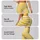 Sunny Yellow and Ivory Horizontal Stripes for Yoga, Pilates and Everyday City Style Leggings - 2