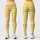 Sunny Yellow and Ivory Horizontal Stripes for Yoga, Pilates and Everyday City Style Leggings - 1