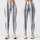 Blue And Ivory Vertical Stripes For Yoga, Pilates, And Everyday Style Leggings - 3