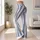 Blue And Ivory Vertical Stripes For Yoga, Pilates, And Everyday Style Leggings - 11