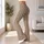 Warm Taupe and Ivory Polka Dots for Everyday Studio-to-Street Style for Women Leggings - 11
