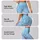 Pastel Aqua Lavender Organic Spots for Yoga, Running and Everyday Activewear Style Leggings - 2