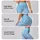 Pastel Aqua Lavender Organic Spots for Yoga, Running and Everyday Activewear Style Leggings - 2