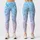 Pastel Aqua Lavender Organic Spots for Yoga, Running and Everyday Activewear Style Leggings - 1