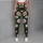 White Daisy Blooms on Midnight Black for Spring Workouts and Everyday Wear for Women Leggings - 6
