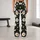 White Daisy Blooms on Midnight Black for Spring Workouts and Everyday Wear for Women Leggings - 10