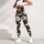 White Daisy Blooms on Midnight Black for Spring Workouts and Everyday Wear for Women Leggings - 5