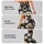 White Daisy Blooms on Midnight Black for Spring Workouts and Everyday Wear for Women Leggings - 2