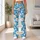 Blue Daisy Blooms for Sunny Outdoor Workouts and Cheerful Everyday Activewear Style Leggings - 12
