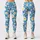 Blue Daisy Blooms for Sunny Outdoor Workouts and Cheerful Everyday Activewear Style Leggings - 3