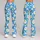 Blue Daisy Blooms for Sunny Outdoor Workouts and Cheerful Everyday Activewear Style Leggings - 9