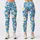 Blue Daisy Blooms for Sunny Outdoor Workouts and Cheerful Everyday Activewear Style Leggings - 1