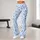 Light Blue Leopard Spots for Gym Training and Weekend Athleisure Wear for Active Women Leggings - 11