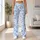Light Blue Leopard Spots for Gym Training and Weekend Athleisure Wear for Active Women Leggings - 12
