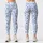Light Blue Leopard Spots for Gym Training and Weekend Athleisure Wear for Active Women Leggings - 1