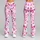 Pink Butterfly And Whirling Floral Motifs For Bright Everyday Style And Outdoor Wear Leggings - 9