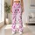 Pink Butterfly And Whirling Floral Motifs For Bright Everyday Style And Outdoor Wear Leggings - 10