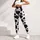 Black And White Cow Hide Motif For Yoga, Gym Training And Everyday Activewear Leggings - 4