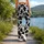 Black And White Cow Hide Motif For Yoga, Gym Training And Everyday Activewear Leggings - 12