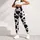 Black And White Cow Hide Motif For Yoga, Gym Training And Everyday Activewear Leggings - 6