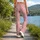 Tiny Red Hearts on Blush Pink for Sweet Everyday Style, Workouts, and Valentine's Day Leggings - 12