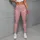 Tiny Red Hearts on Blush Pink for Sweet Everyday Style, Workouts, and Valentine's Day Leggings - 5